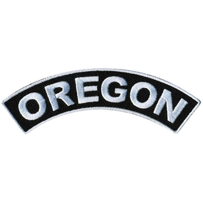 Hot Leathers Oregon 4” X 1” Top Rocker Patch PPM4074