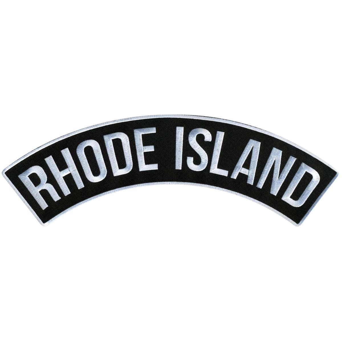 Hot Leathers Rhode Island 12” X 3” Top Rocker Patch PPM4077