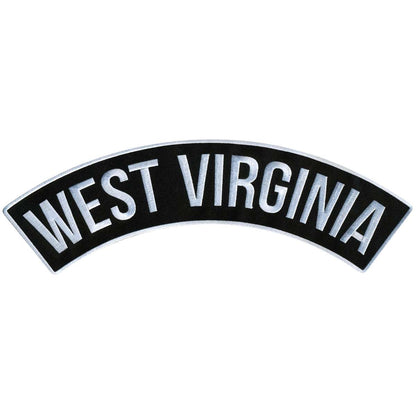 Hot Leathers West Virginia 12” X 3” Top Rocker Patch PPM4095