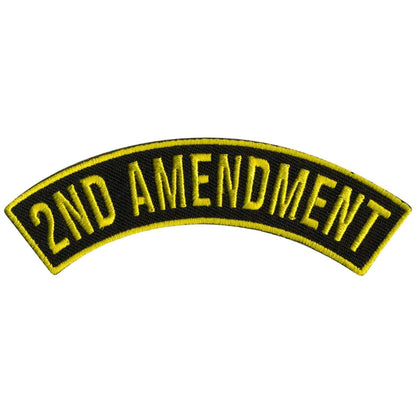 Hot Leathers 2nd Amendment 4” X 1” Top Rocker Patch PPM4102