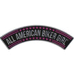 Hot Leathers All American Biker Girl 10” X 2” Top Rocker Patch PPM4103