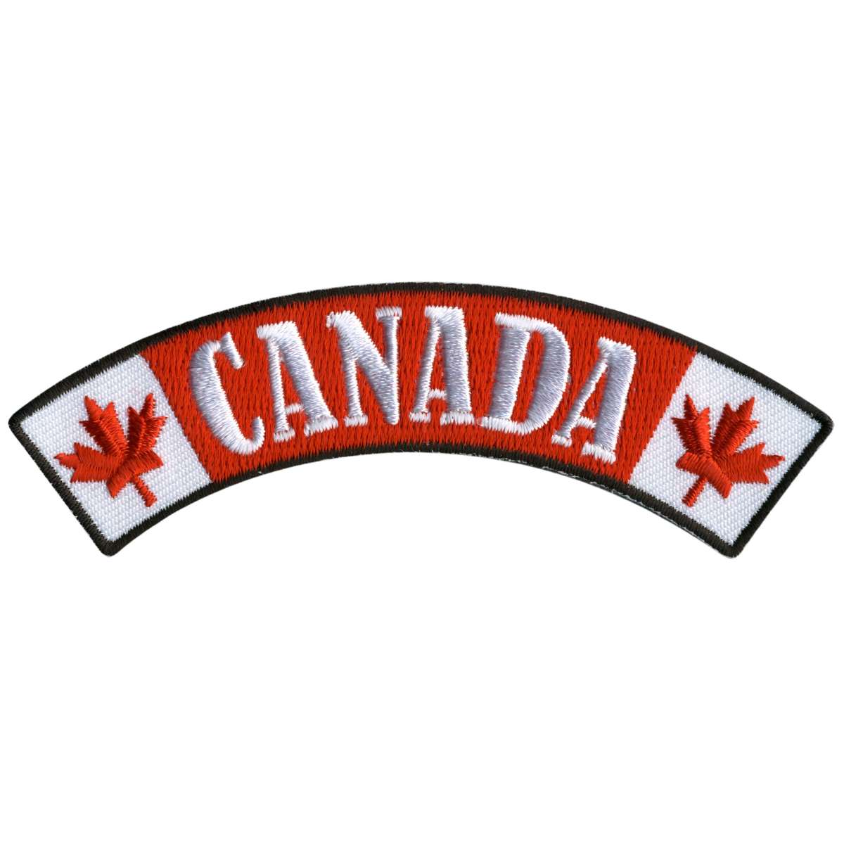 Hot Leathers Canada 4” X 1” Top Rocker Patch PPM4122