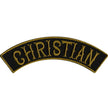 Hot Leathers Christian 4” X 1” Top Rocker Patch PPM4124