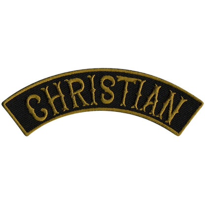 Hot Leathers Christian 4” X 1” Top Rocker Patch PPM4124