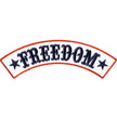 Hot Leathers Freedom 12” X 3” Top Rocker Patch PPM4133