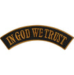Hot Leathers In God We Trust 4” X 1” Top Rocker Patch PPM4136