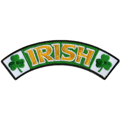 Hot Leathers Irish 4” X 1” Top Rocker Patch PPM4138