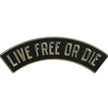 Hot Leathers Live Free Or Die 12” X 3” Top Rocker Patch PPM4139