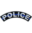 Hot Leathers Police 12” X 3” Top Rocker Patch PPM4147