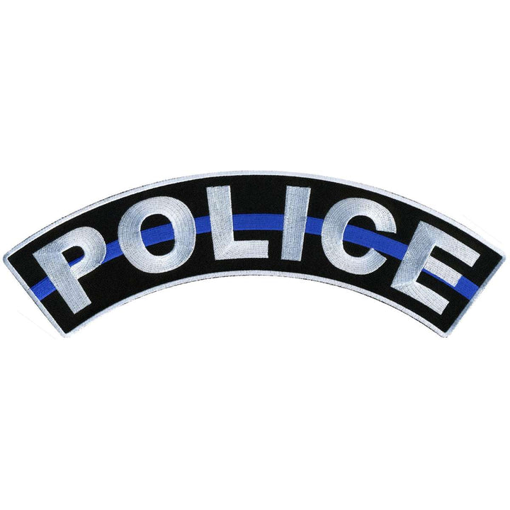 Hot Leathers Police 12” X 3” Top Rocker Patch PPM4147