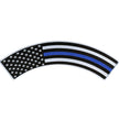 Hot Leathers Thin Blue Line 12” X 3” Top Rocker Patch PPM4157