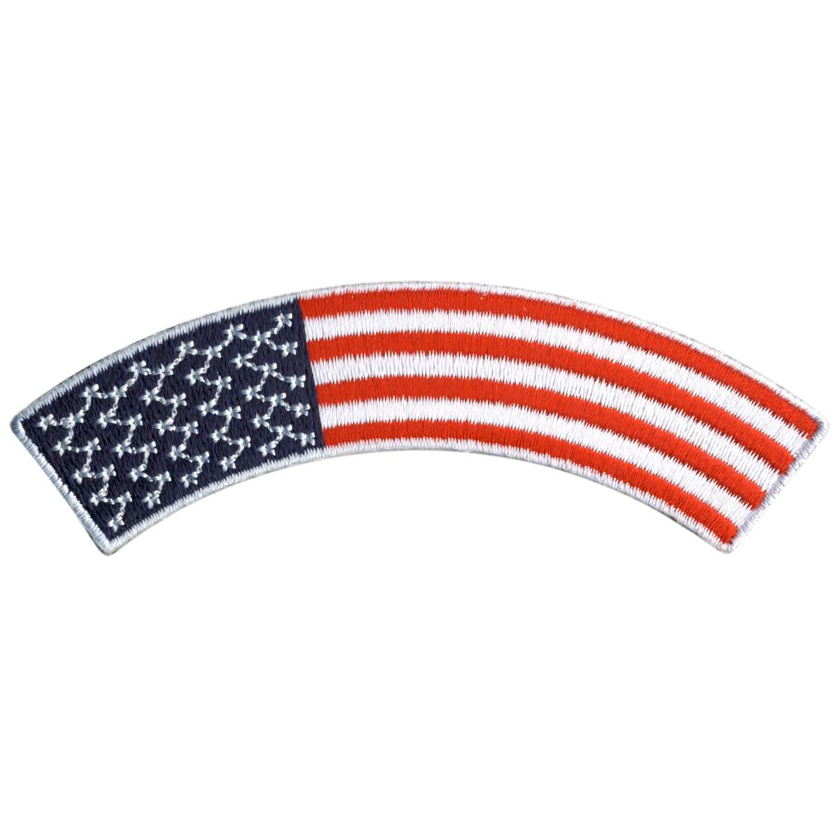 Hot Leathers American Flag 4” X 1” Top Rocker Patch PPM4160