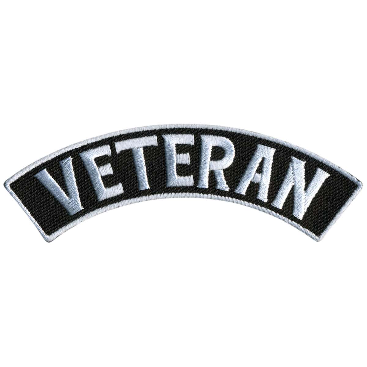 Hot Leathers Veteran 4” X 1” Top Rocker Patch PPM4178