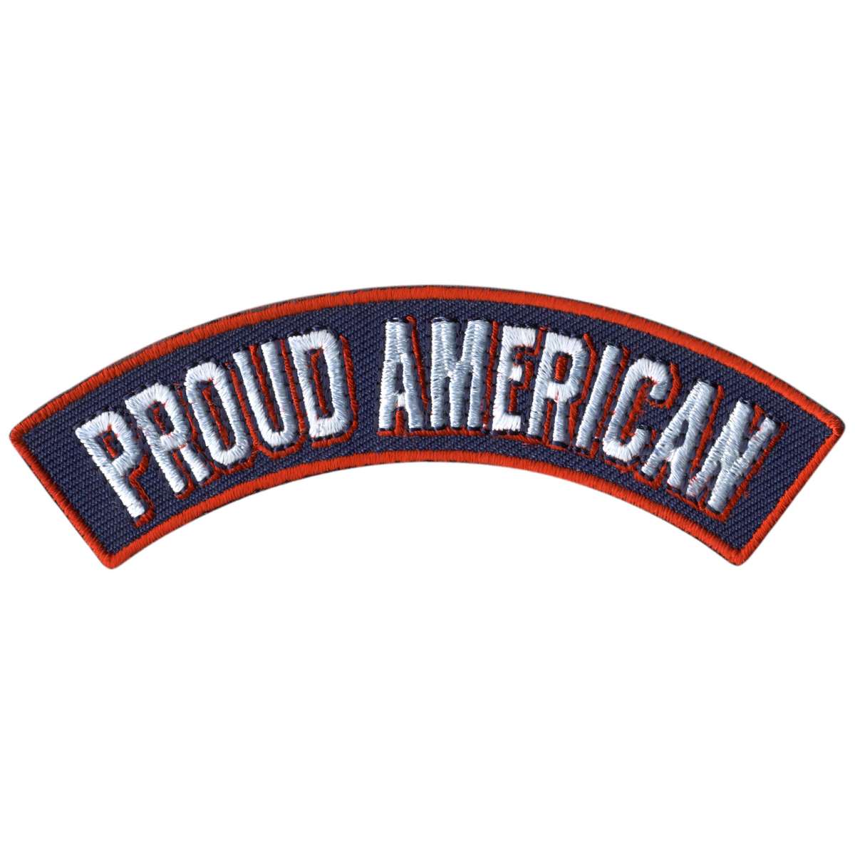 Hot Leathers Proud American 4” X 1” Top Rocker Patch PPM4180