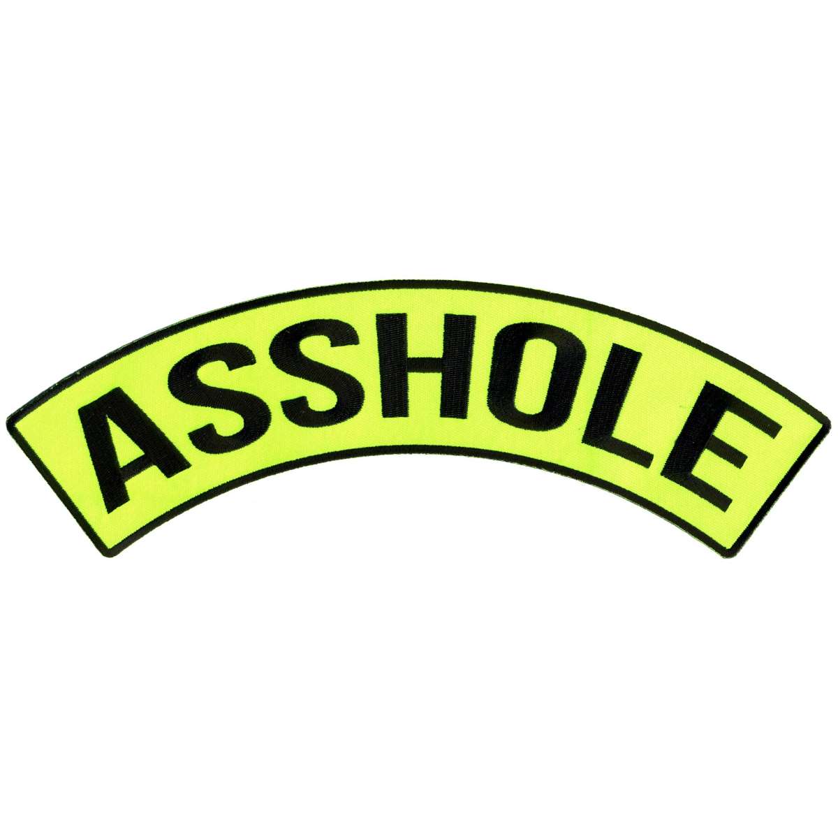 Hot Leathers Asshole 12" X 3" Top Rocker Patch PPM4181