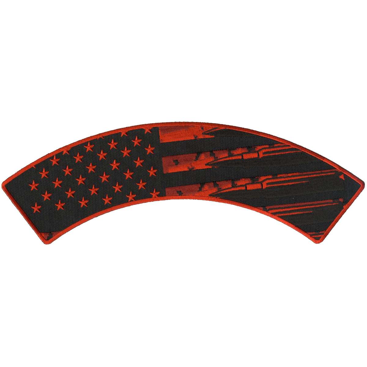 Hot Leathers Bullet Flag 12" X 3" Top Rocker Patch PPM4187