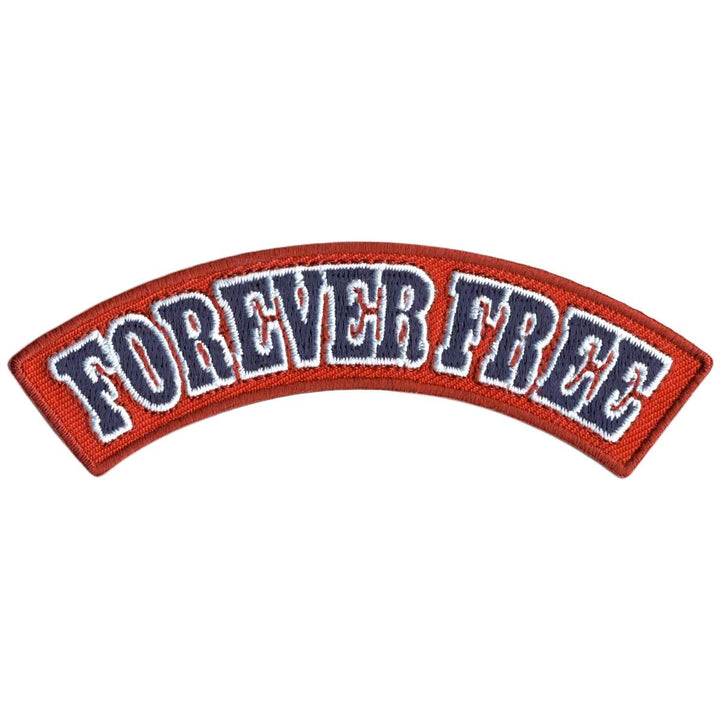 Hot Leathers Forever Free 4" X 1" Top Rocker Patch PPM4190