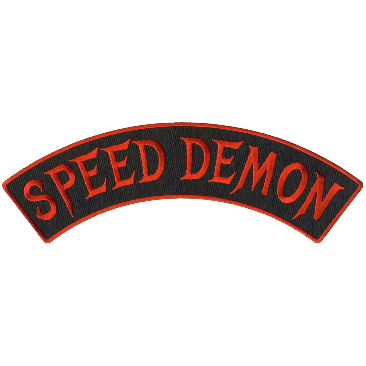 Hot Leathers Speed Demon 12" X 3" Top Rocker Patch PPM4207