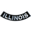 Hot Leathers Illinois 4” X 1” Bottom Rocker Patch PPM5026