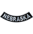 Hot Leathers Nebraska 4” X 1” Bottom Rocker Patch PPM5054