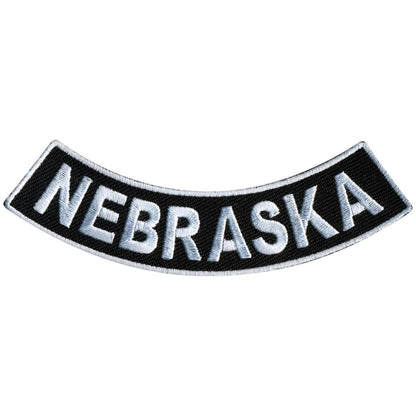 Hot Leathers Nebraska 4” X 1” Bottom Rocker Patch PPM5054