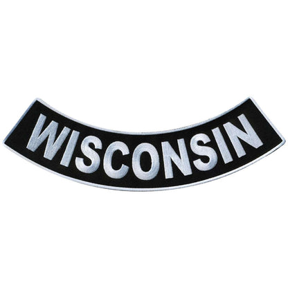 Hot Leathers Wisconsin 12” X 3” Bottom Rocker Patch PPM5097