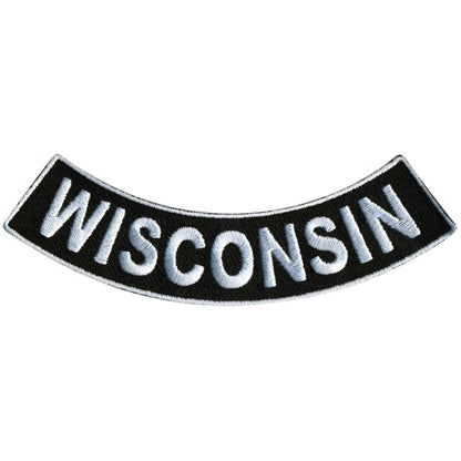 Hot Leathers Wisconsin 4” X 1” Bottom Rocker Patch PPM5098