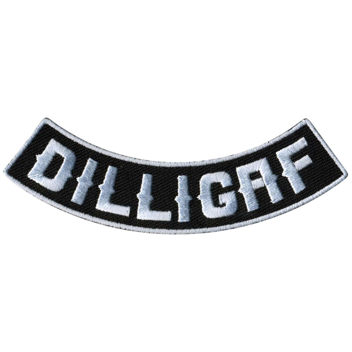 Hot Leathers DILLIGAF  4” X 1” Bottom Rocker Patch PPM5126