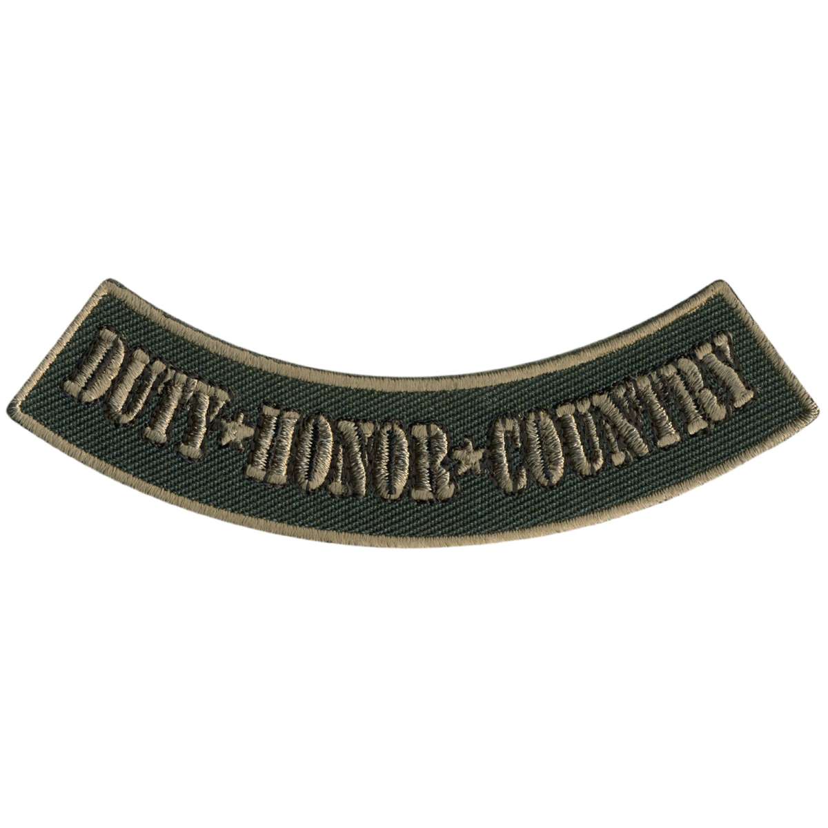 Hot Leathers Duty Honor Country 4” X 1” Bottom Rocker Patch PPM5130