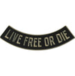 Hot Leathers Live Free Or Die 12” X 3” Bottom Rocker Patch PPM5139