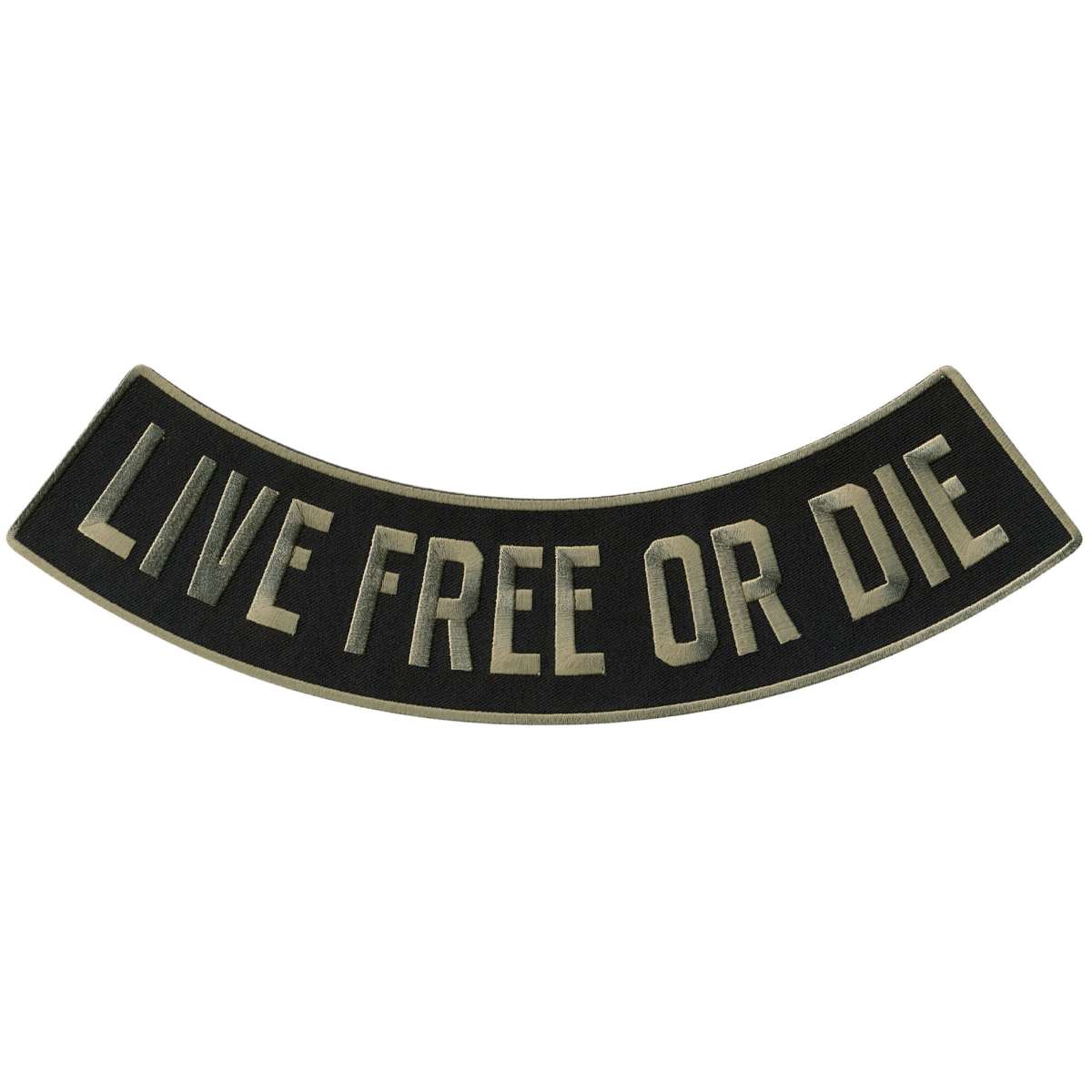 Hot Leathers Live Free Or Die 12” X 3” Bottom Rocker Patch PPM5139