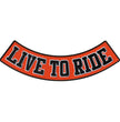 Hot Leathers Live To Ride 12” X 3” Bottom Rocker Patch PPM5141