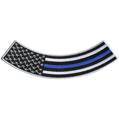 Hot Leathers Thin Blue Line 4” X 1” Bottom Rocker Patch PPM5158