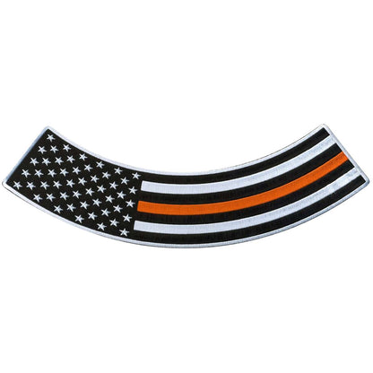 Hot Leathers Thin Orange Line 12” X 3” Bottom Rocker Patch PPM5161