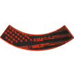 Hot Leathers Flag Bullets 4” X 1” Bottom Rocker Patch PPM5188