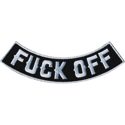 Hot Leathers Fuck Off 4” X 1” Bottom Rocker Patch PPM5194