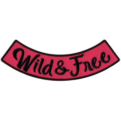 Hot Leathers Wild & Free 4” X 1” Bottom Rocker Patch PPM5212