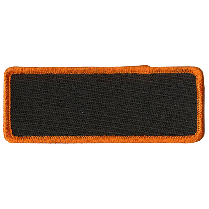 Hot Leathers Blank w/ Orange Trim 4" x 1.5" Patch PPP1003