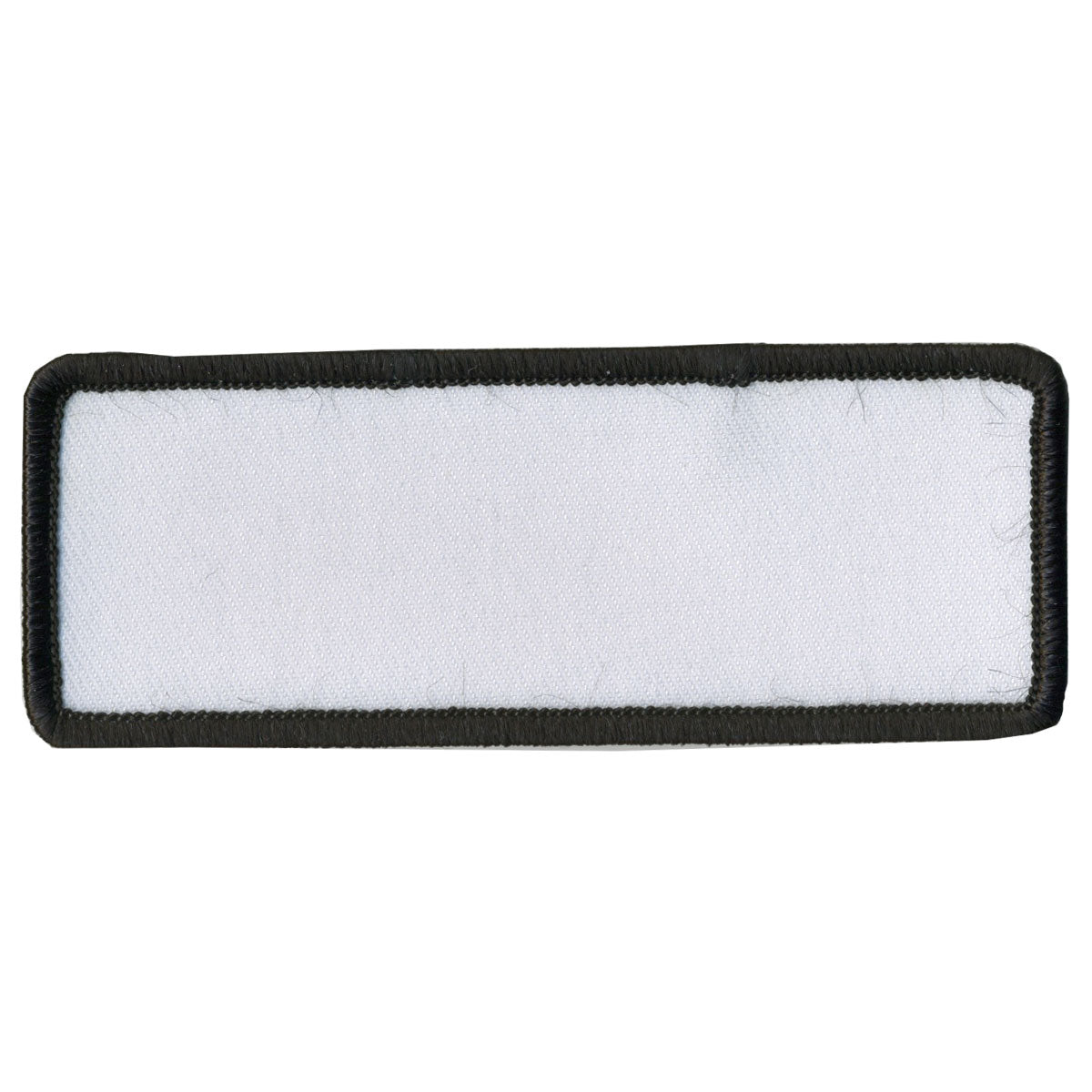 Hot Leathers Blank White w/ Black Trim 4" x 1.5" Patch PPP1005