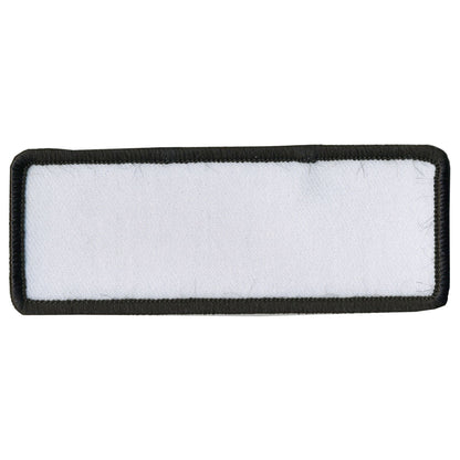 Hot Leathers Blank White w/ Black Trim 4" x 1.5" Patch PPP1005