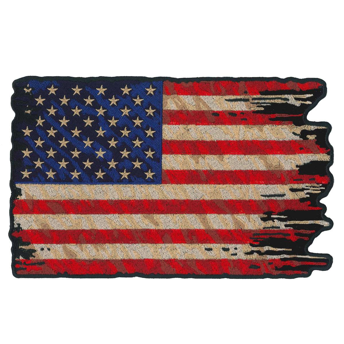 Hot Leathers Tattered Flag 9" Patch 9" PPQ1377