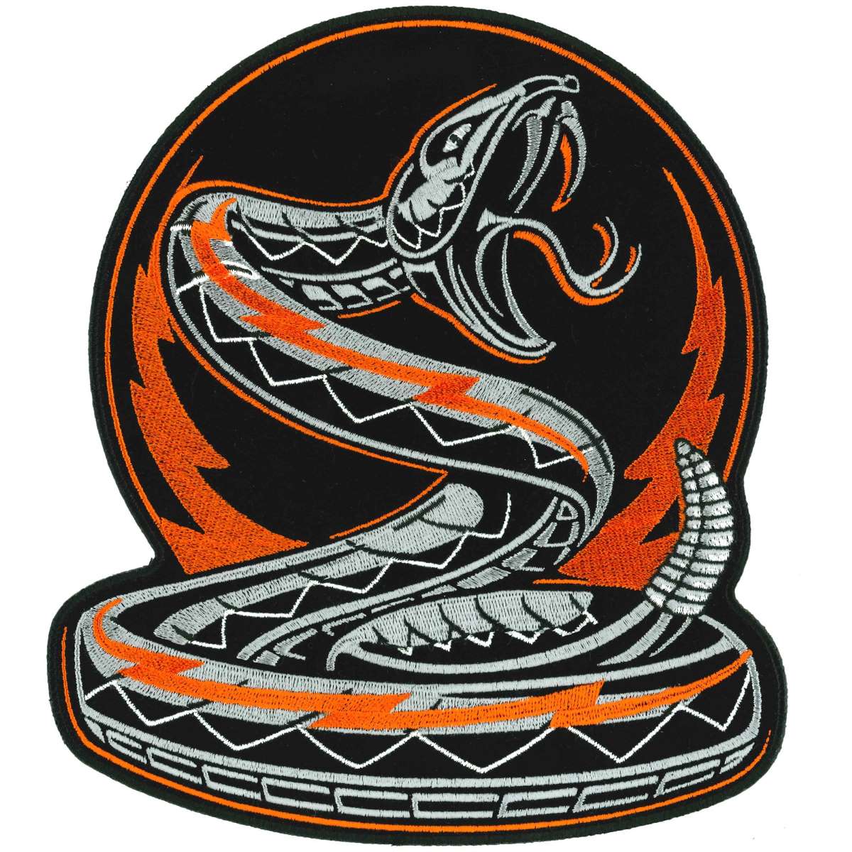 Hot Leathers Rattler Emblem 8" Patch PPQ1568