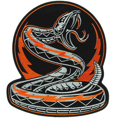 Hot Leathers Rattler Emblem 8" Patch PPQ1568