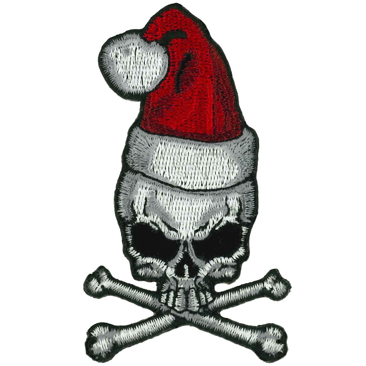 Hot Leathers Santa Skull 3.25" Patch PPQ1570