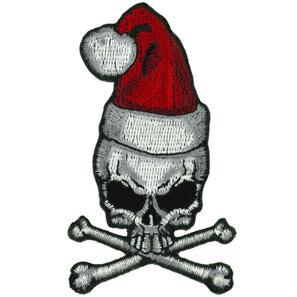 Hot Leathers Santa Skull 3.25" Patch PPQ1570