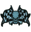 Hot Leathers Skull and Checkered Flags 11