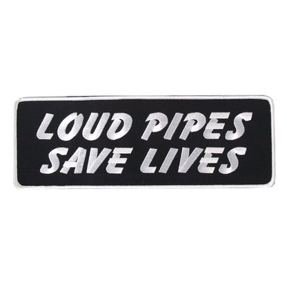 Hot Leathers PPR1007 Loud Pipes Lower Back 10" x 4" Patch