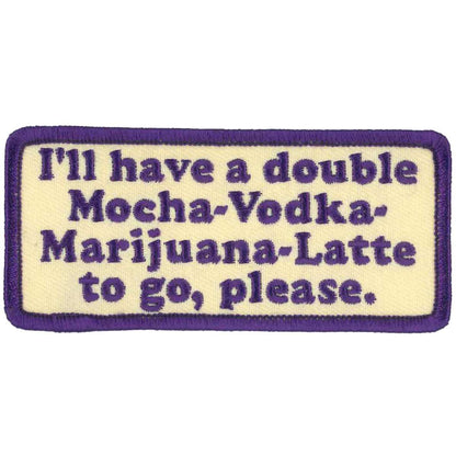 Hot Leathers Mocha Vodka 4" Patch PPW1056