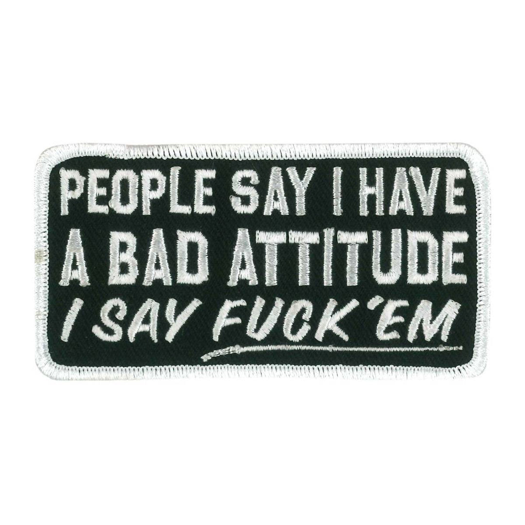 Hot Leathers PPW1085 Bad Attitude 4" x 2" Patch