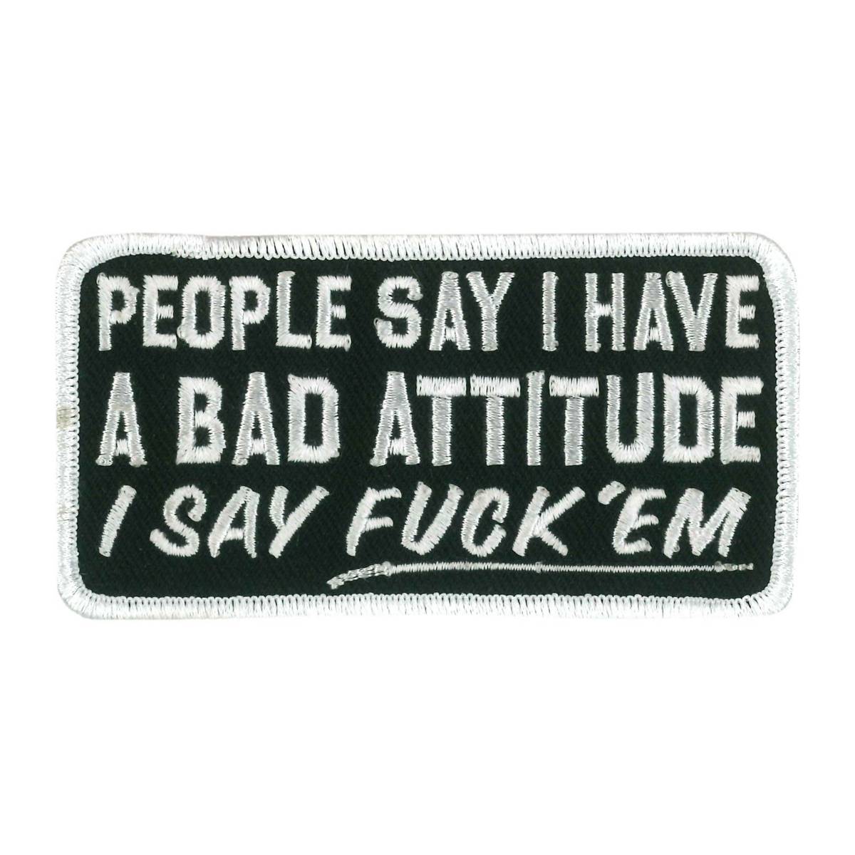 Hot Leathers PPW1085 Bad Attitude 4" x 2" Patch